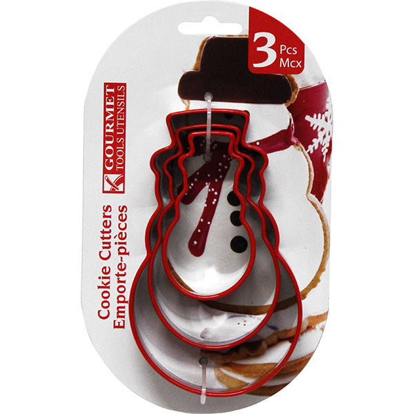 GOURMET Cutter Cookie Snowman 3Pk