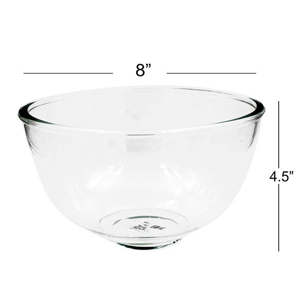 Bowl Glass Mixing 8x4.5"