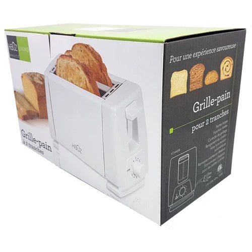 Hauz 2 Slice Toaster - White