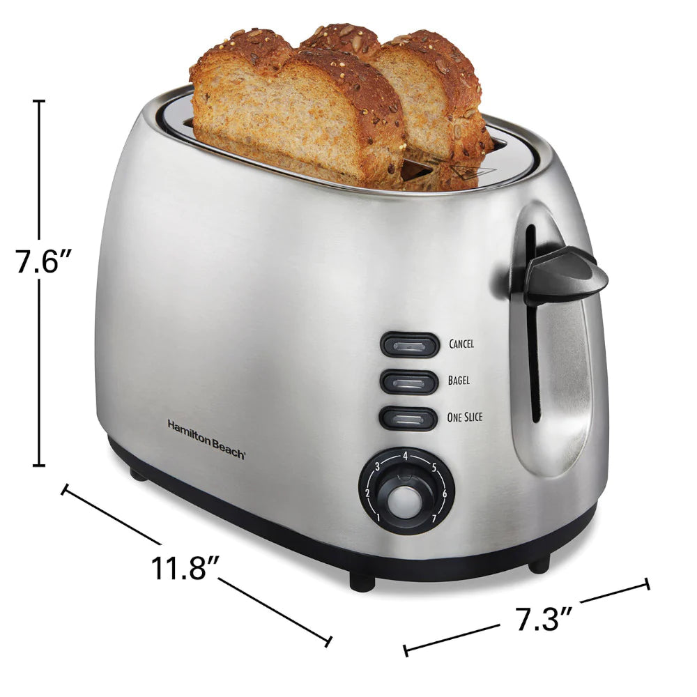 Hamilton Beach 2 Slice Toaster with Sure-Toast™ Technology Stainless Steel