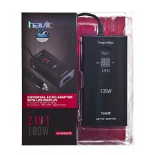 HAVIT Universal AC/DC Adapter LED display 2-in-1 100W
