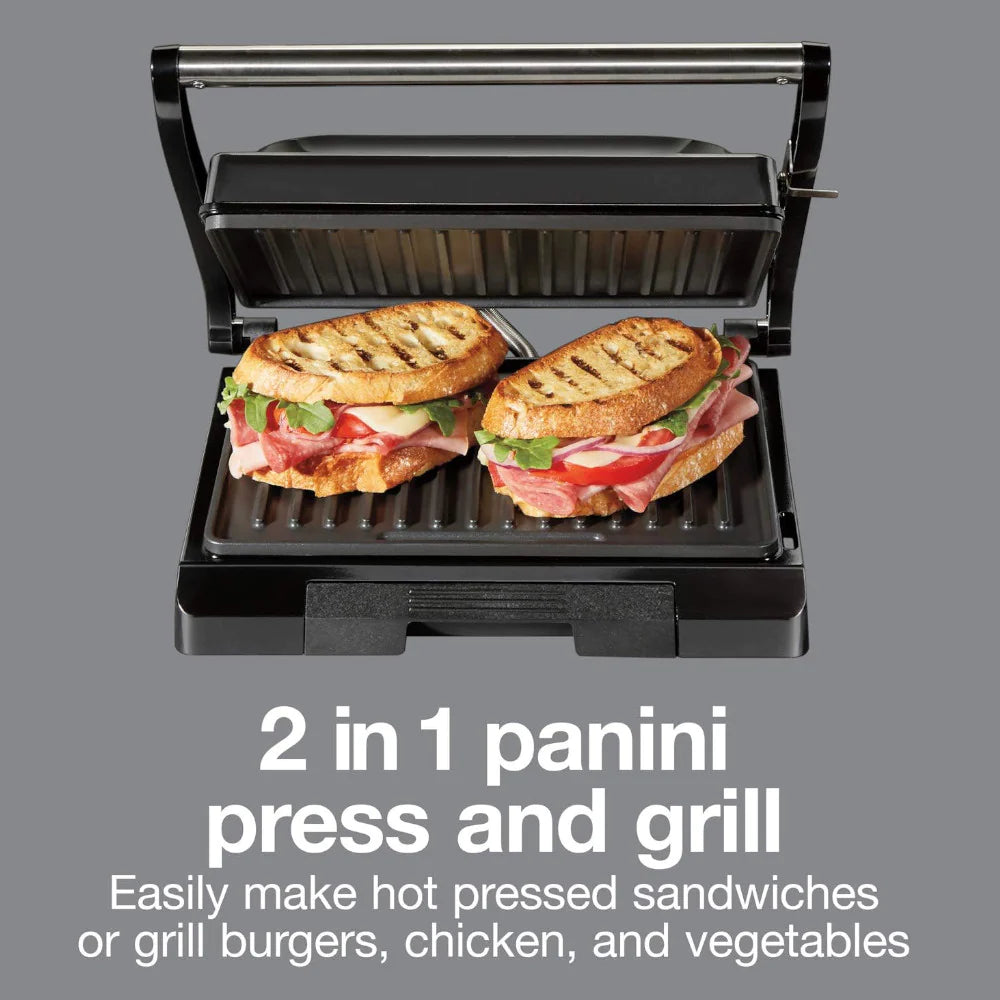 PROCTOR SILEX 4 Serving Panini Press, Sandwich Maker and Compact Indoor Grill
