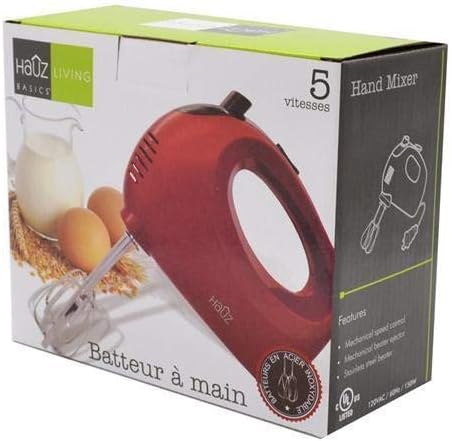 Hauz Hand Mixer 150W - Red
