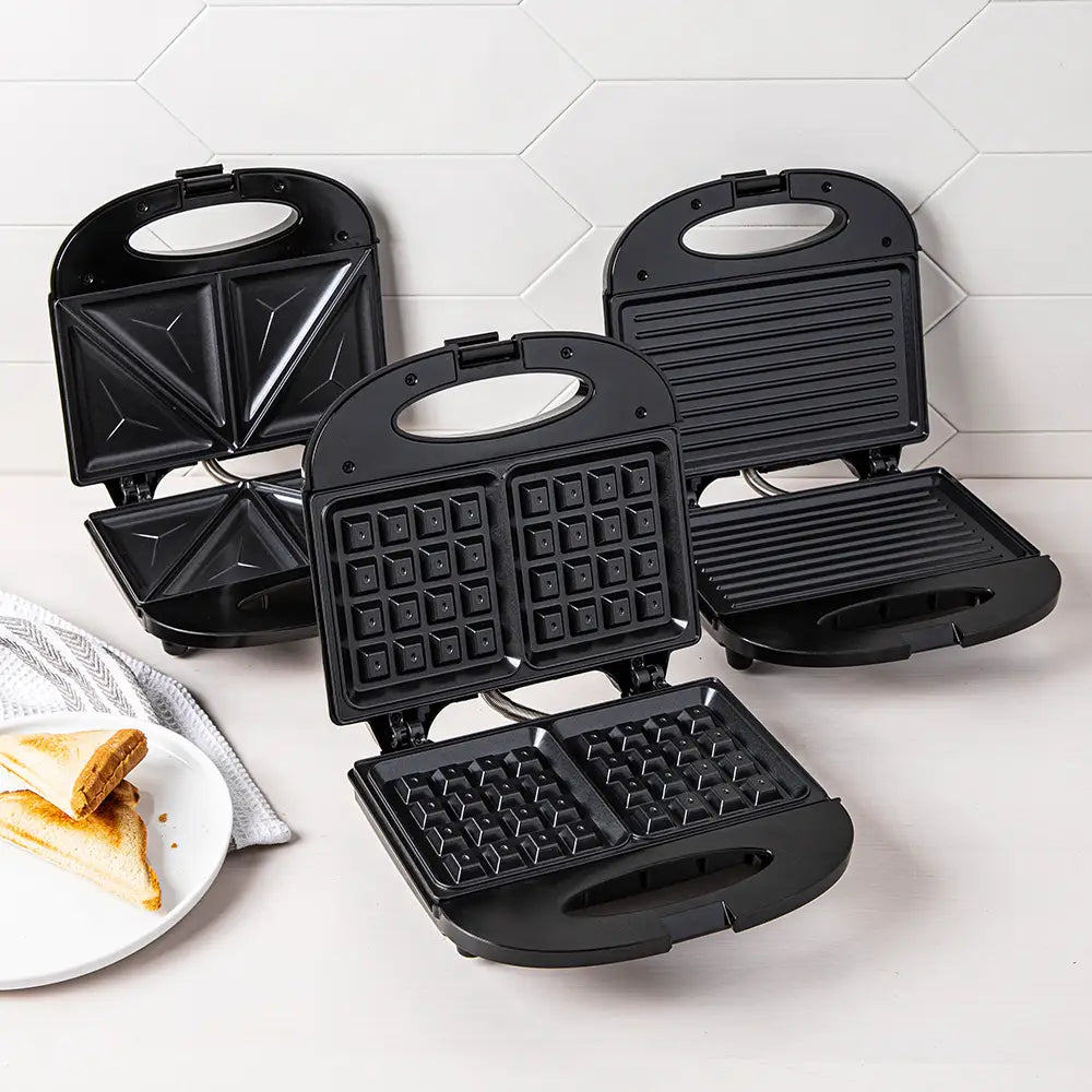 HAUZ Non-Stick Sandwich Maker - Black