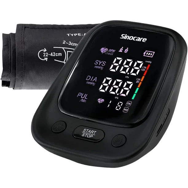 SINOCARE Arm Blood Pressure Monitor Black