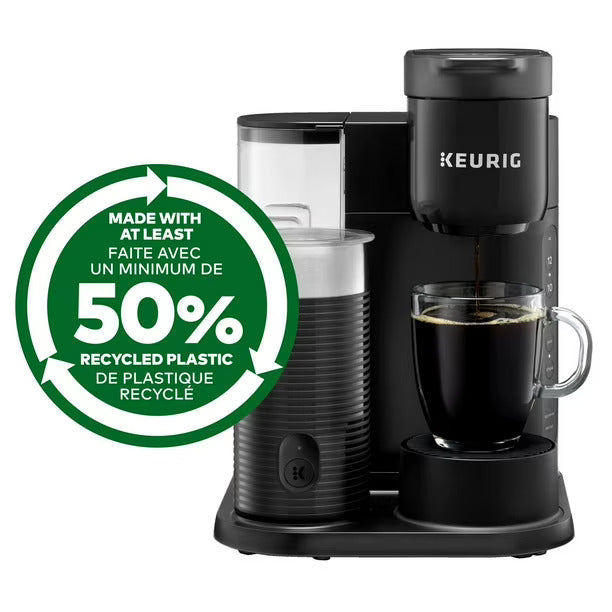 KEURIG K-Cafe Essentials Single Serve Coffee Latte & Cappuccino Maker, Blemished package with full warranty- K85
