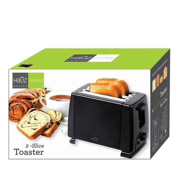Hauz 2 Slice Toaster - Black
