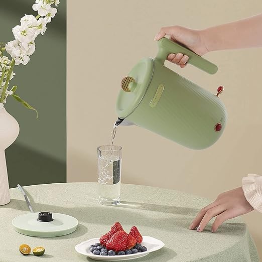 GL-FEYOHH 1.2L Retro Keep Warm Electric Kettle, 1200W Speed-Boil 304 Stainless Steel