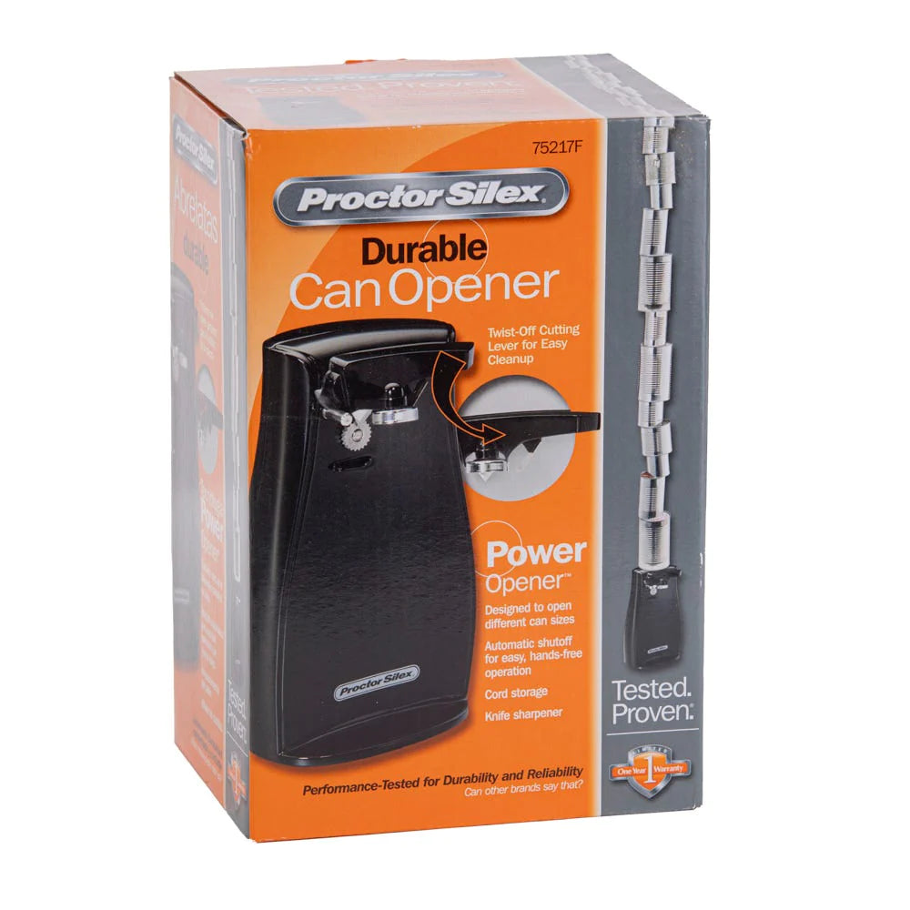 PROCTOR SILEX Power Can Opener with Knife Sharpener