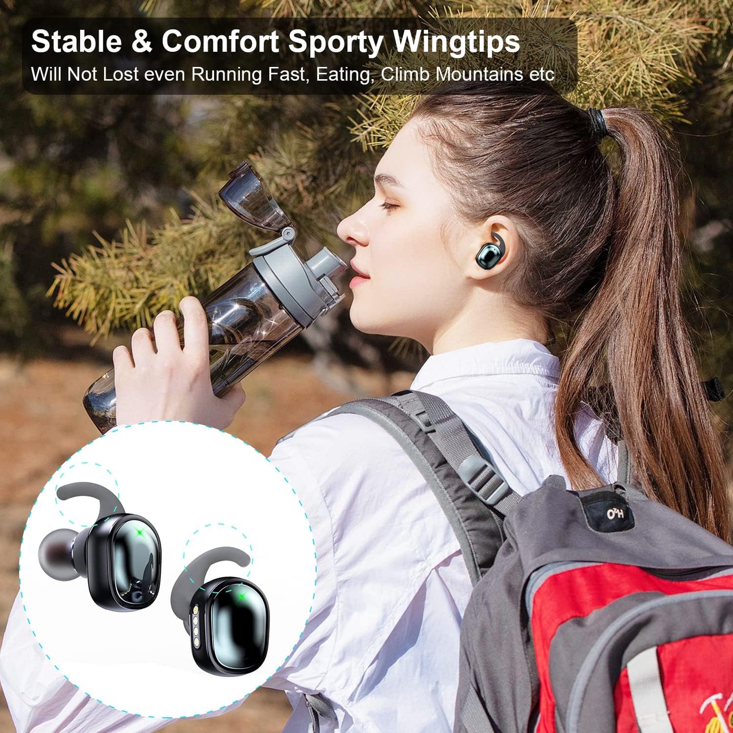 Ear Buds Wireless Bluetooth Earbuds with Wireless Charging Case