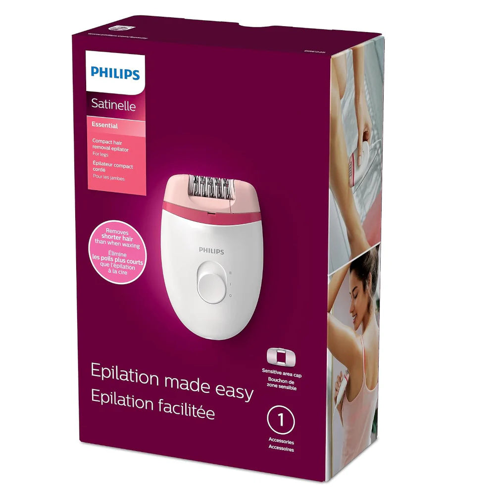 PHILIPS Female Grooming Satinelle Essential Corded Compact Women's Epilator