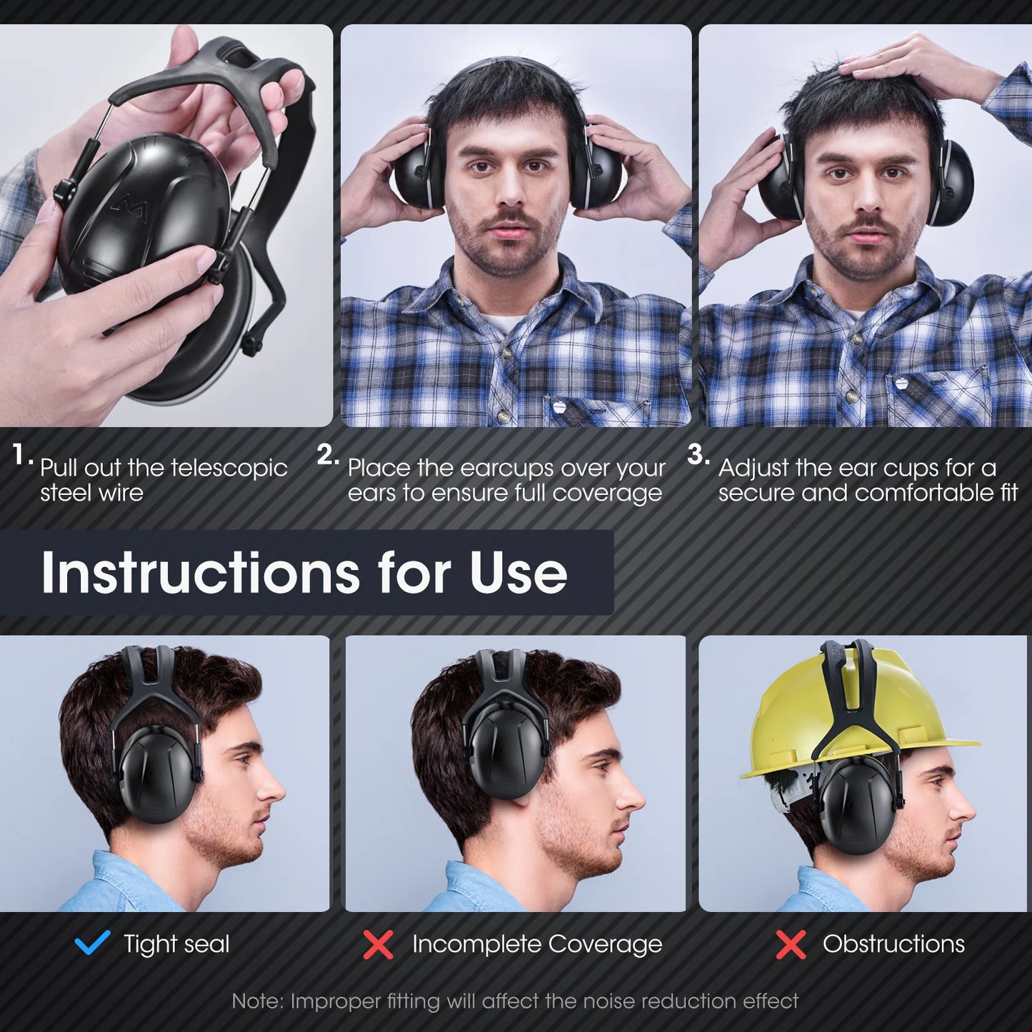 MPOW Noise Reduction Safety Ear Muffs