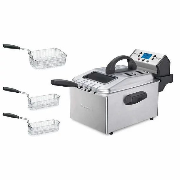 CUISINART Digital Deep Fryer with 3 baskets - Refurbished with Cuisinart Warranty
