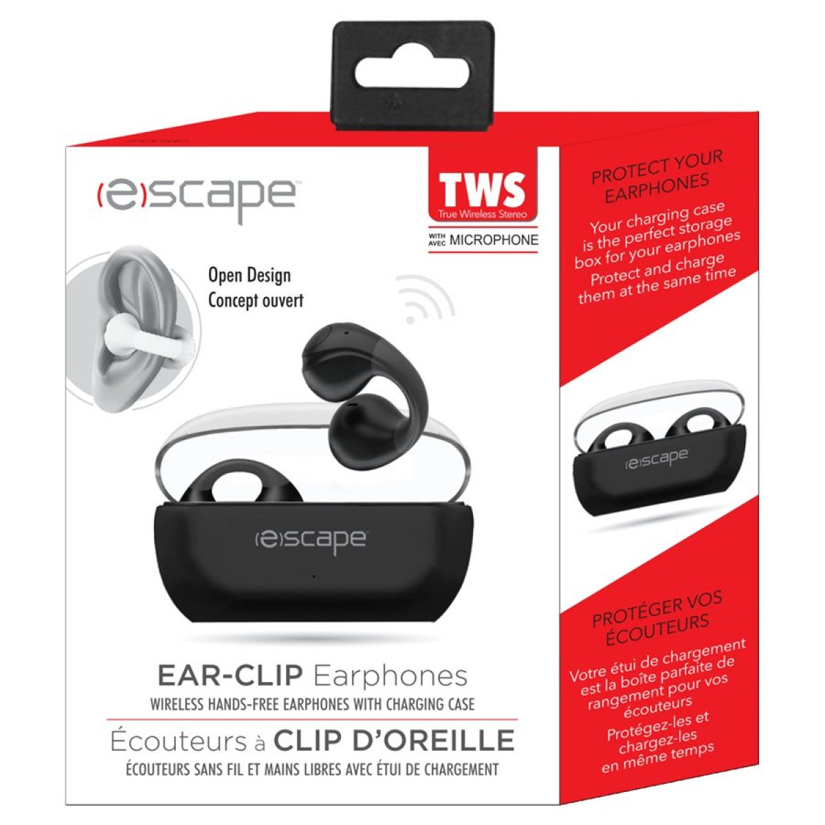 ESCAPE Wireless TWS Ear Clip Earphones with Microphone
