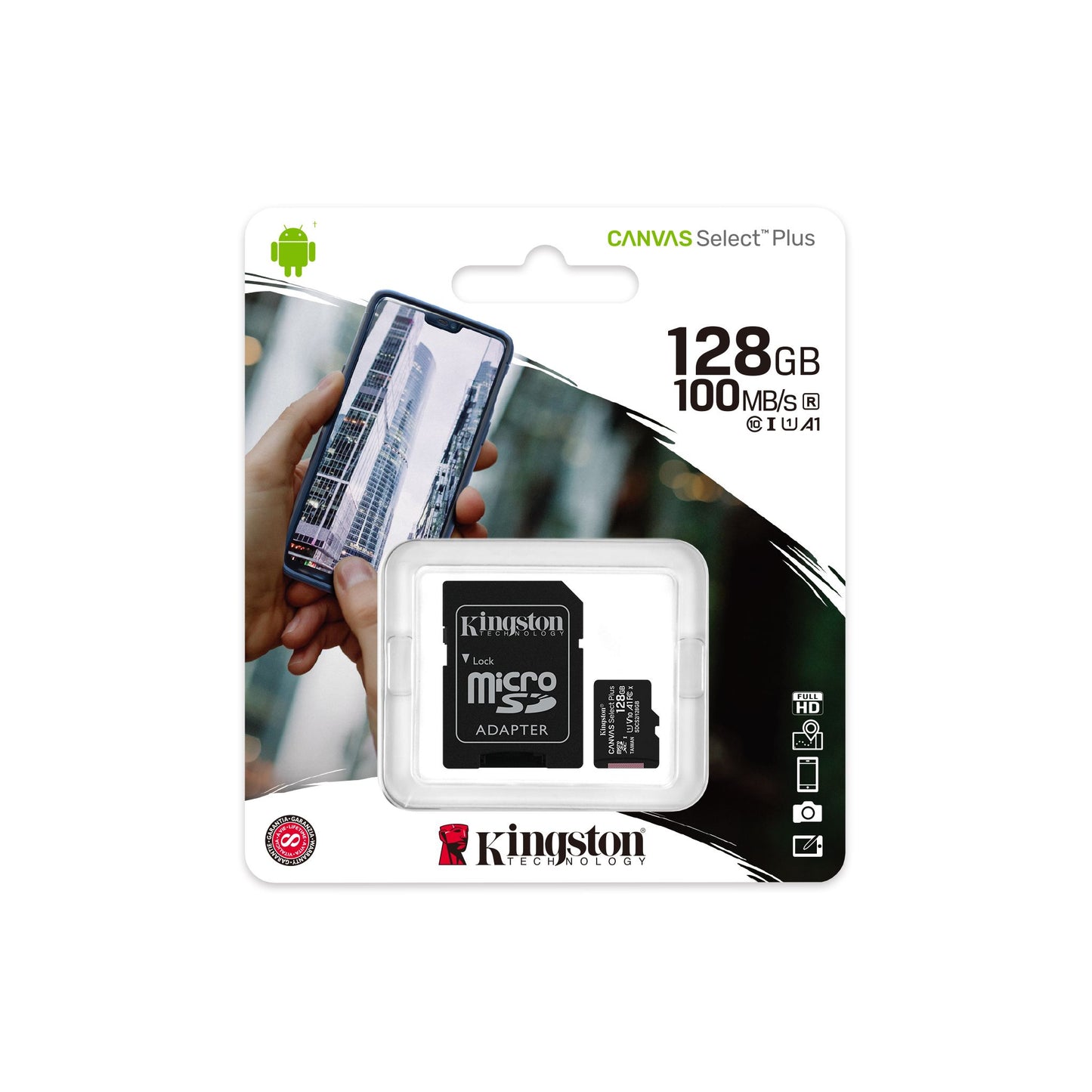 KINGSTON Micro SD Memory 128GB 100MB/S