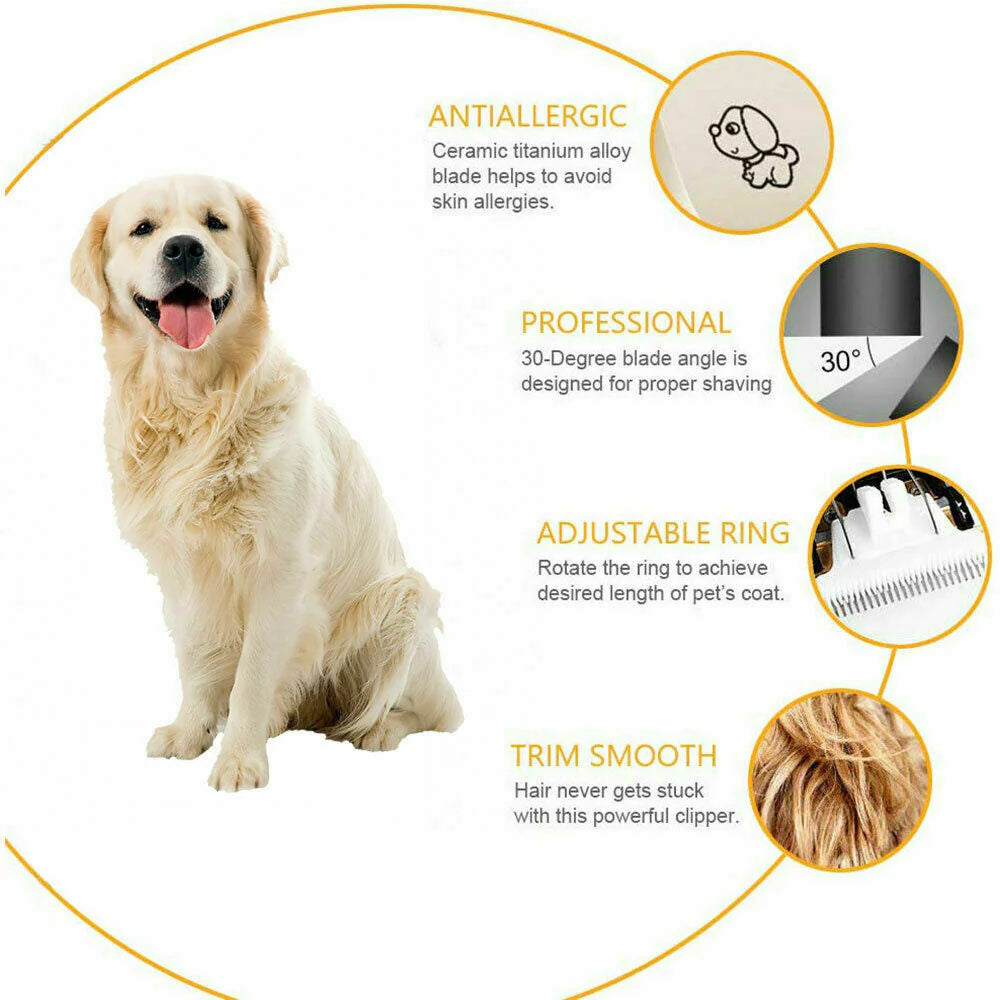 YABIFE Pet Grooming Hair Rechargeable Clipper Kit