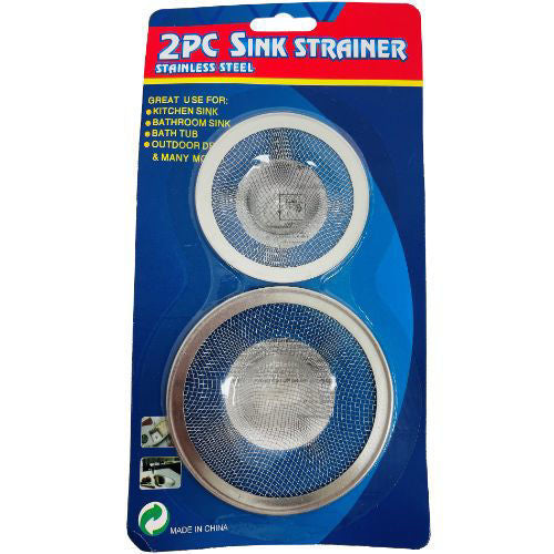 Stainless Steel SINK STRAINER 2PC