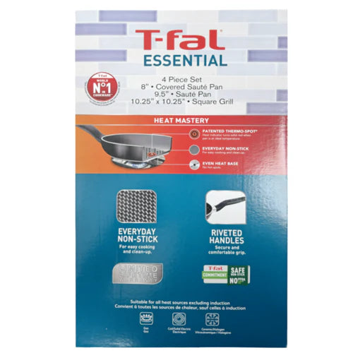 T-FAL Essential Black Set 4PCS