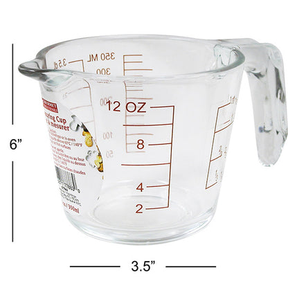 GOURMET TOOLS UTENSILS Glass Measuring Cup 350ML/1CUP