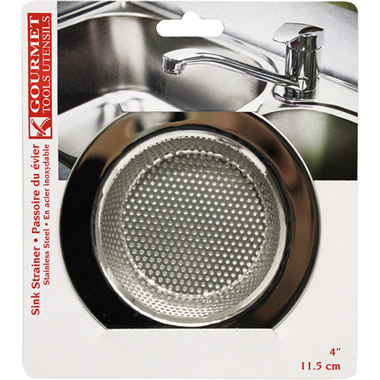 GOURMET Sink Strainer SS Kitchen 4"