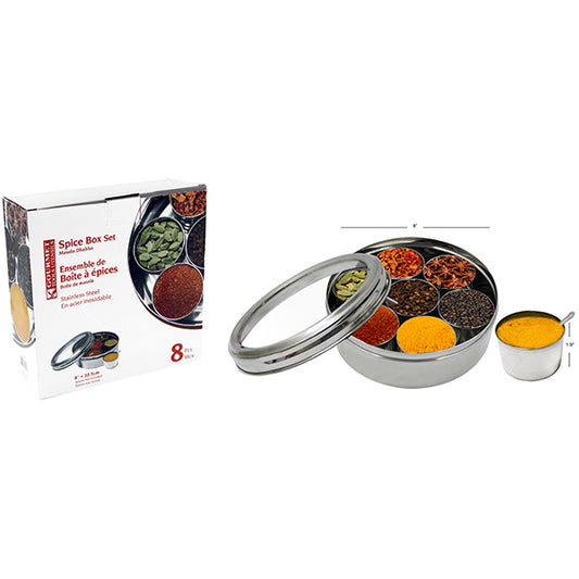 GOURMET TOOLS UTENSILS Spice Box Masala Dhabba Stainless Steel