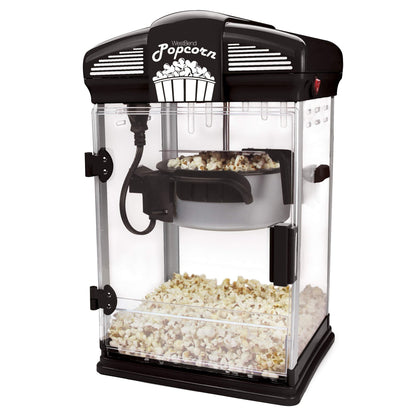 WEST BEND Theater Crazy Stirring Oil Popcorn Maker 4 Qt Black -82515B