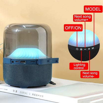 T&G Potable Led Flashing Light Wireless Speaker