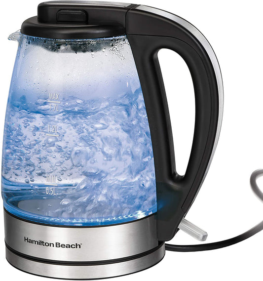HAMILTON BEACH 1.7 Litre Cordless Electric Kettle - 40865C - Refurbished with SpoonTag warranty