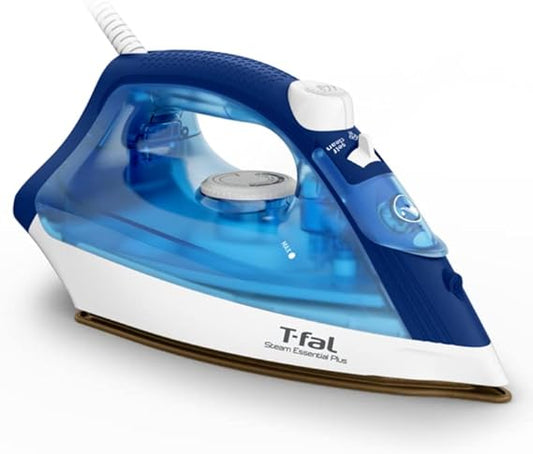 T-Fal Steam Essential Plus - Easy Steam Iron - fast and easy ironing, Blue, 1200 watts -FV1954Q1