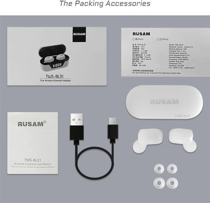 RUSAM True Wireless Bluetooth Headset