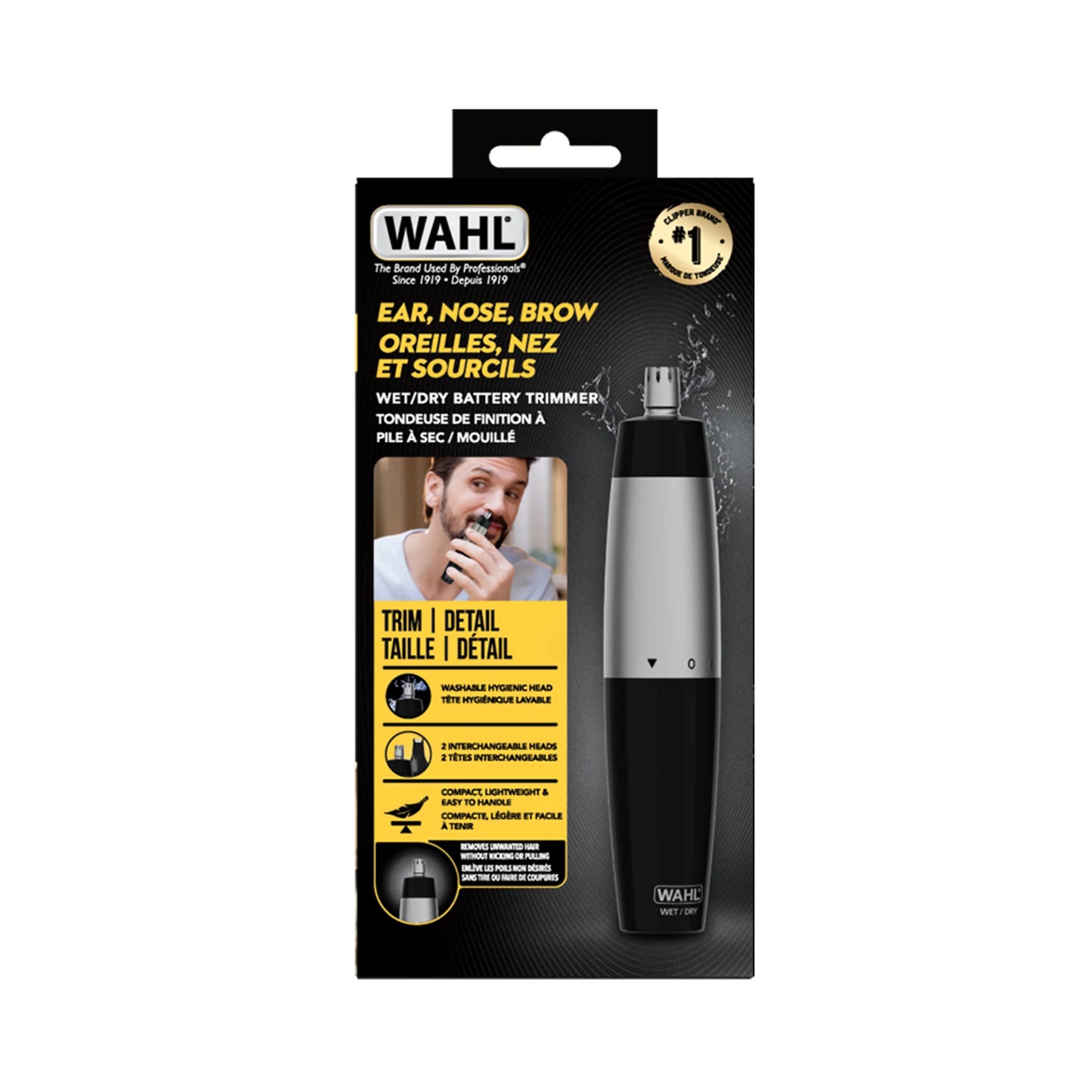 WAHL Wet/Dry Ear,Nose & Brow Trimmer