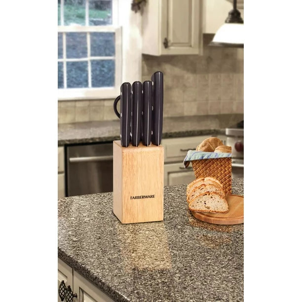 FARBERWARE 6 Piece Knife Block w/Scissor