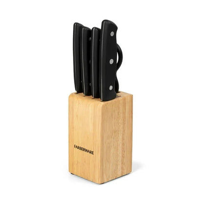 FARBERWARE 6 Piece Knife Block w/Scissor