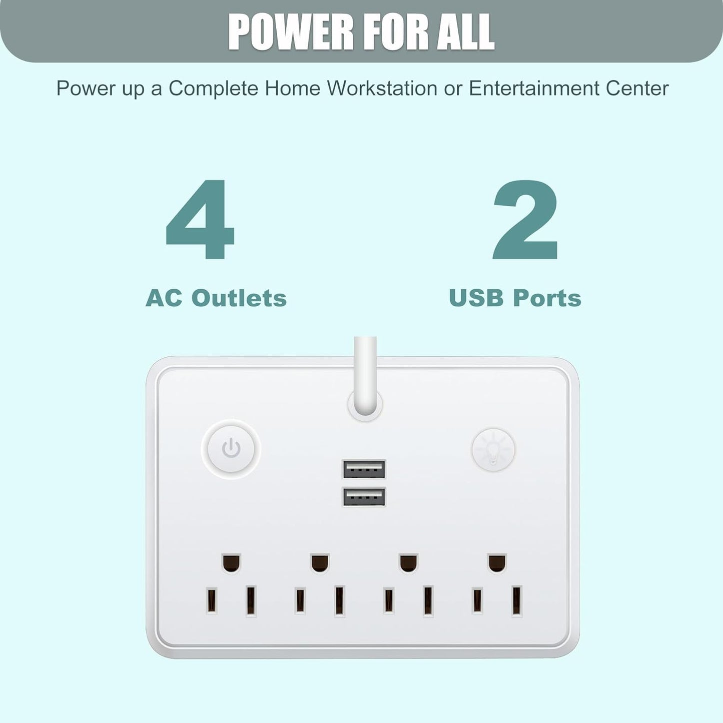 LED Desk Lamp With USB Ports