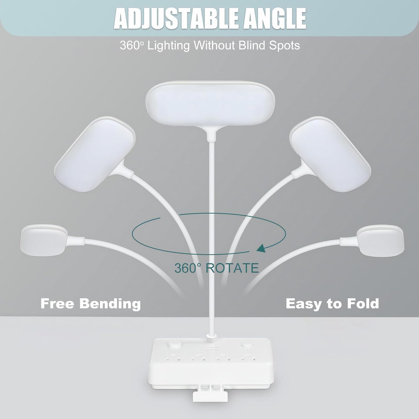 LED Desk Lamp With USB Ports