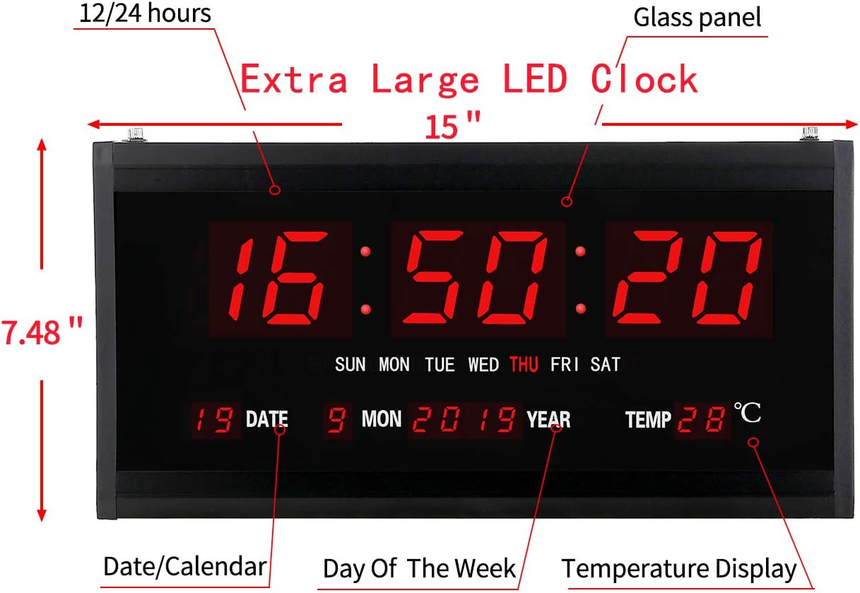 CRONY Led Digital Wall Clock - JH3615