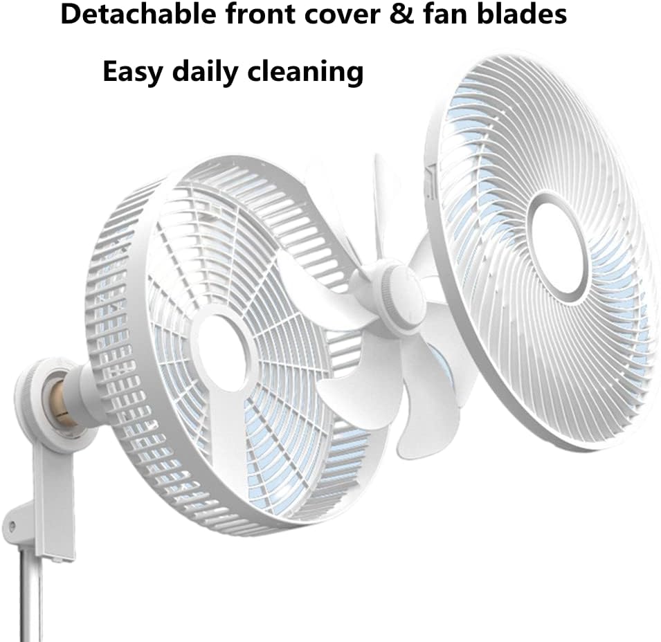 Folding Fan 7200mAh USB Electric Portable Fan with Remote Control Rechargeable Table Fan