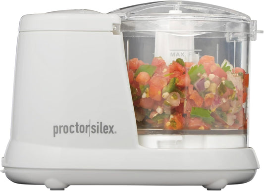 Proctor Silex Durable Electric Vegetable Chopper & Mini Food Processor-72500RY