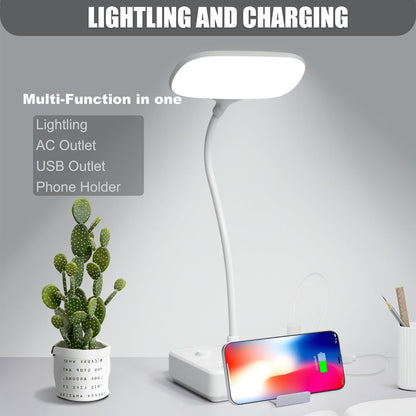 LED Desk Lamp With USB Ports