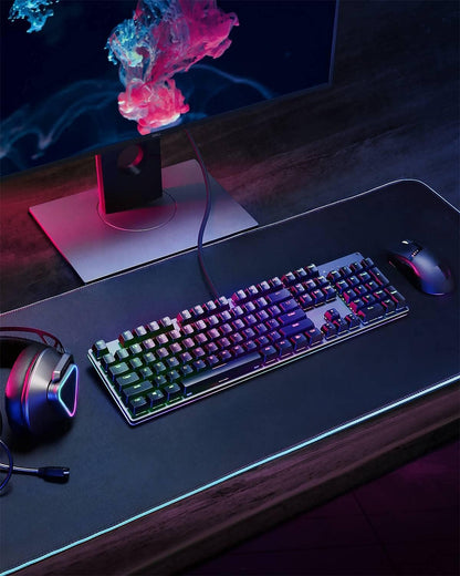 AUKEY Mechanical Keyboard 104key with Gaming Software