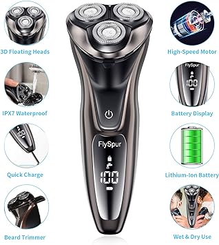 ‎FlySpur Electric Razor & 3D Shaver