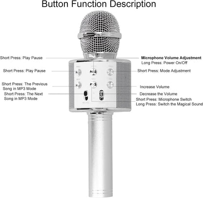 HandHeld KTV Wireless Microphone HIFI Speaker