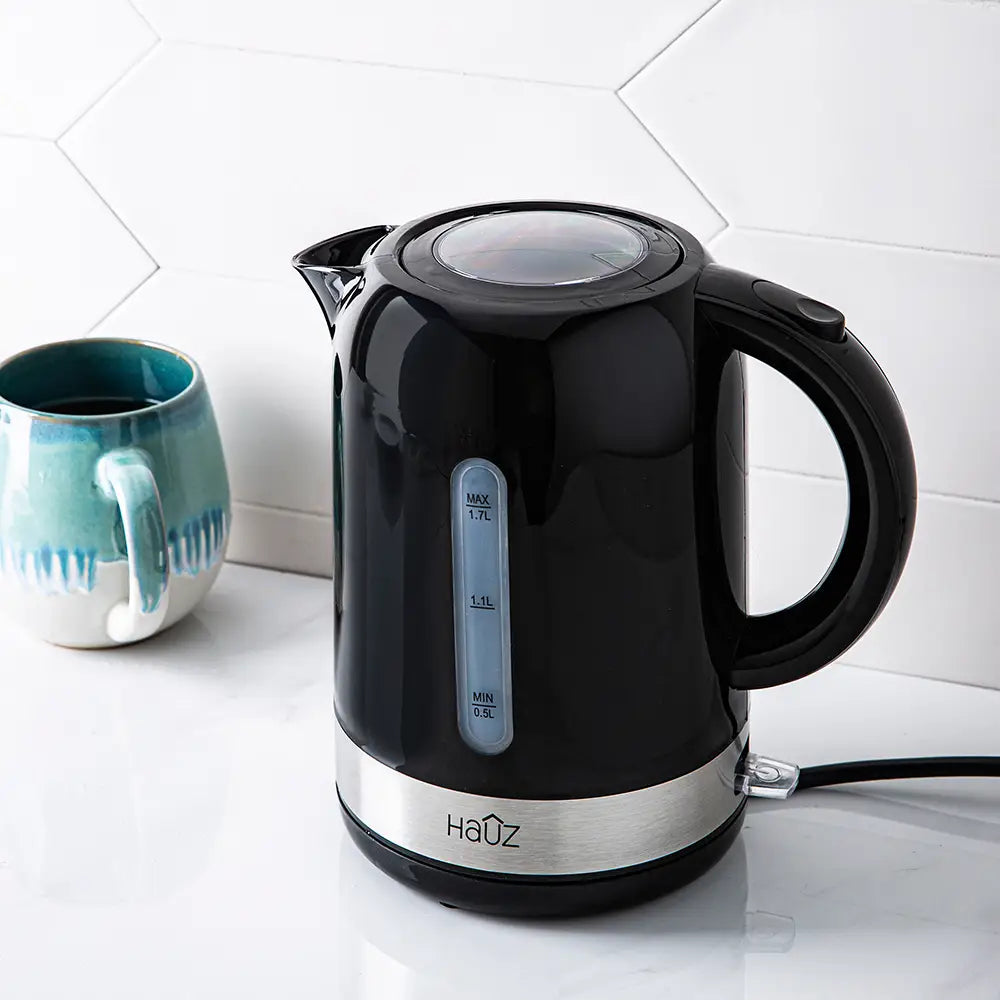 Hauz Quickboil Cordless Jug Kettle 1.7L Black