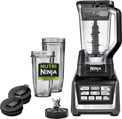 NINJA Nutri Blender Duo with Auto-iQ, 72 oz ,Factory serviced with SpoonTag warranty