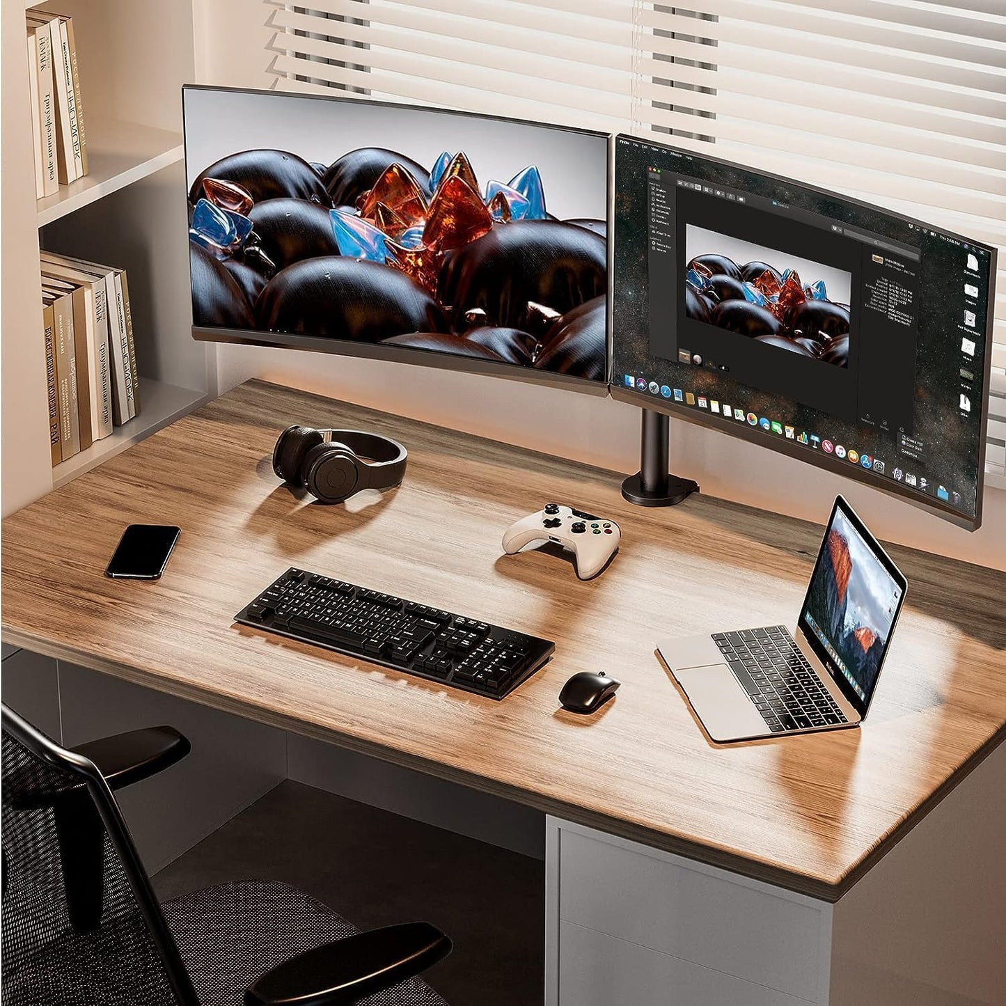 ERGEAR Dual Monitor Desk Mount