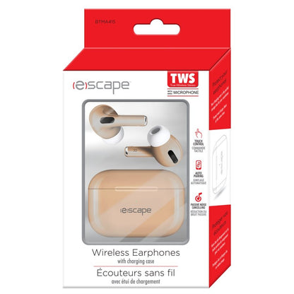 ESCAPE TWS Wireless stereo Earphones with charging station & Microphone