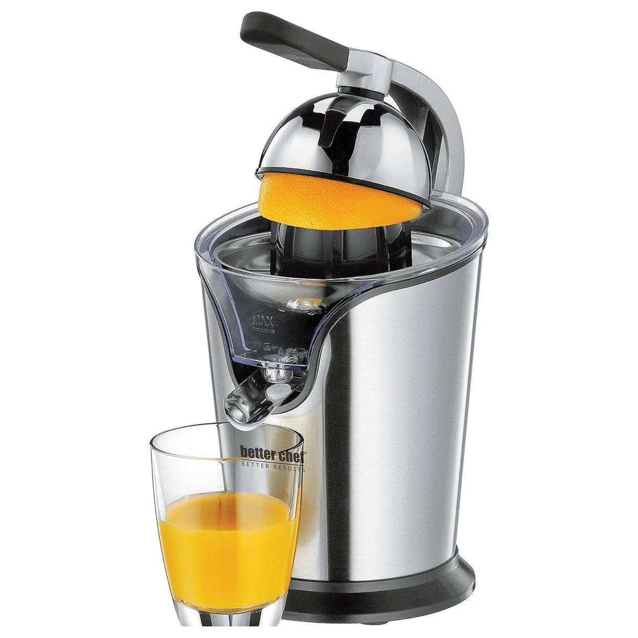 BETTER CHEF Deluxe Stainless Steel Electric Citrus Juice Press