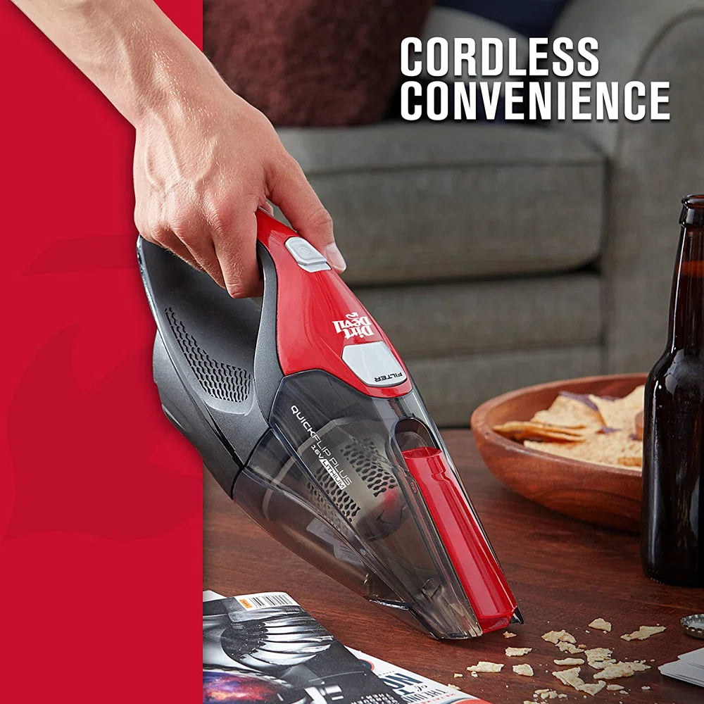 Dirt Devil Quick Flip Cordless 16V Lithium Ion Bagless Handheld Vacuum Cleaner Factory serviced with SpoonTag warranty