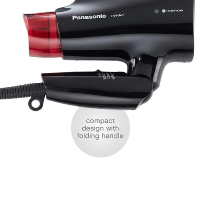 PANASONIC Nanoe Compact Travel Hair Dryer - Refurbished with SpoonTag warranty - EH-NA27