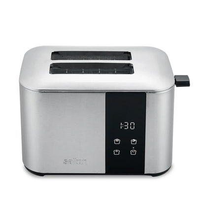 SALTON Stainless Steel Digital Countdown Toaster 2 Slice